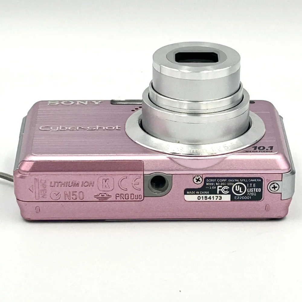 Sony Cyber-shot DSC-S950 10.1MP Pink Digital Camera Bundle 4xZoom Tested Working